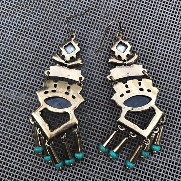 💓NEW💓 Gorgeous Beaded Dangle Statement Earrings - Picture 4 of 4