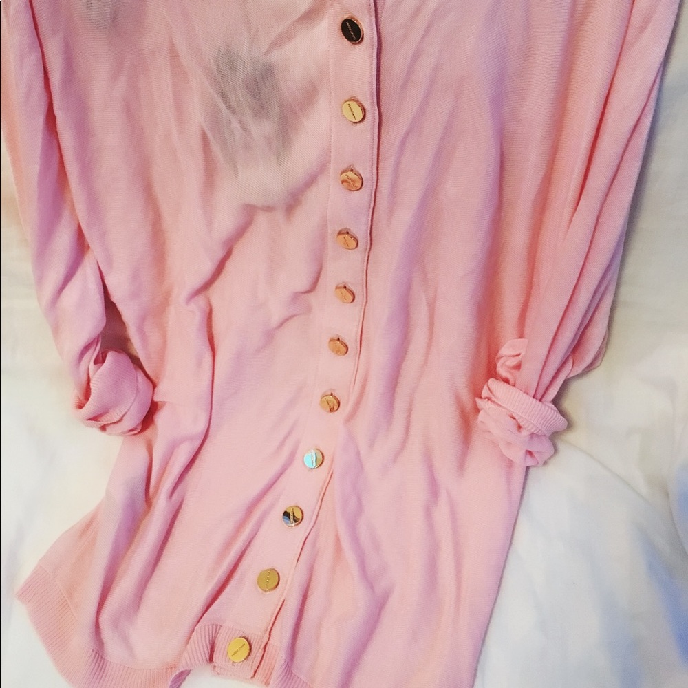 Marciano Gold Button Back Top