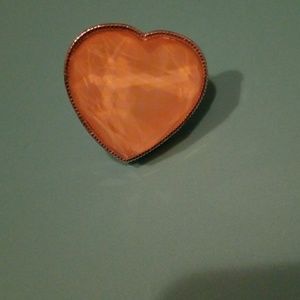 Big Yellow Heart Ring (Adjustable Size)