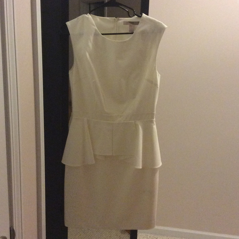 White peplum dress Medium