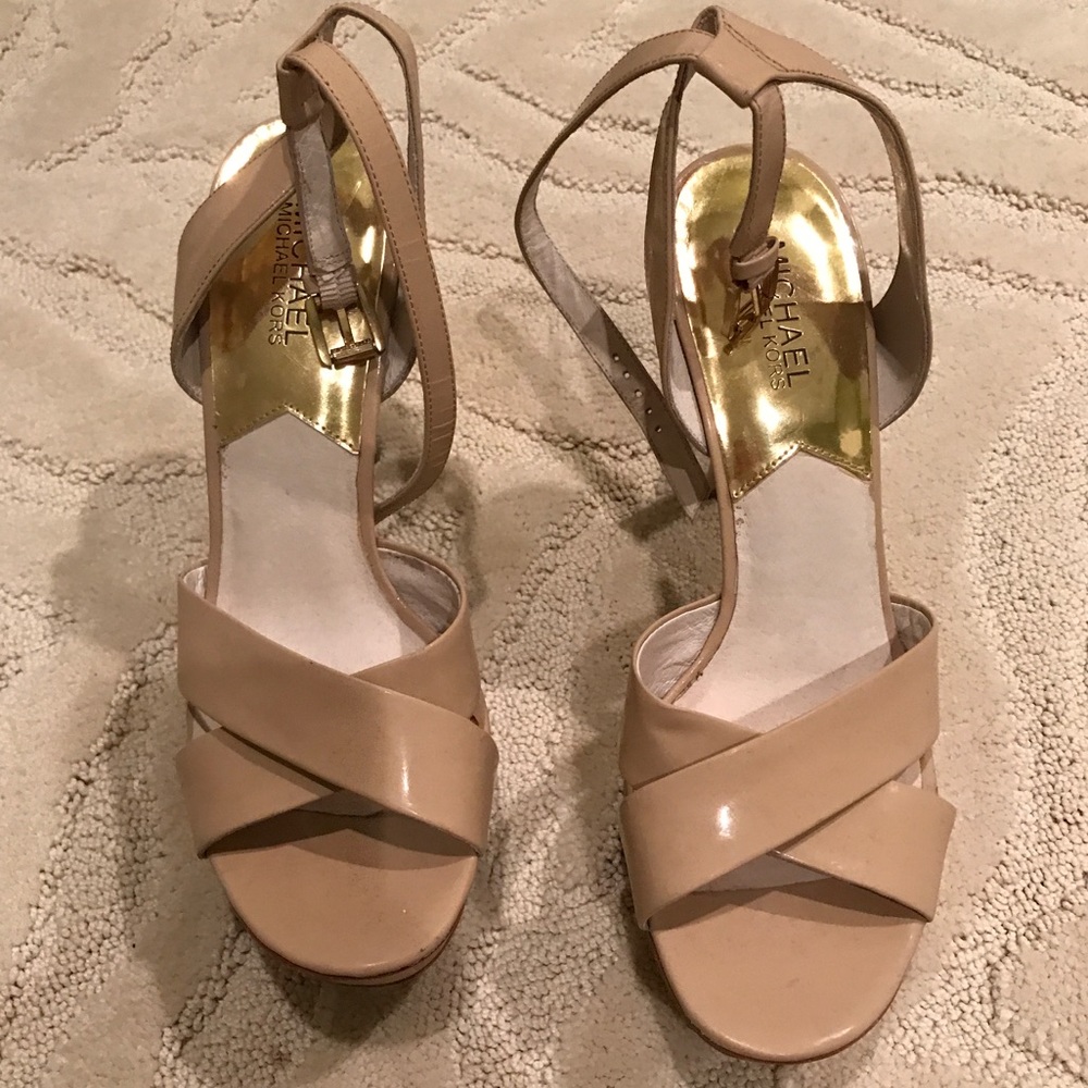 Great nude Michael Kors evening heels