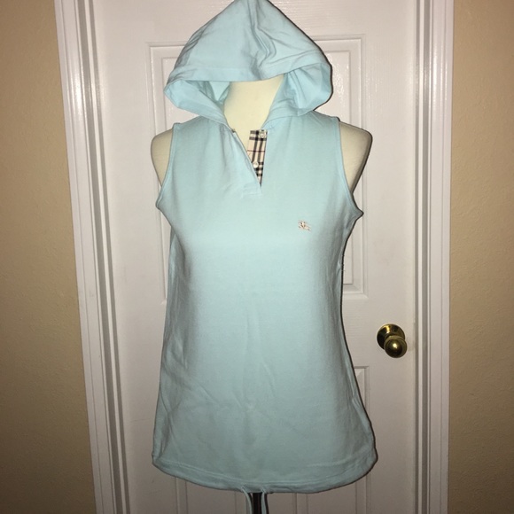 AUTHENTIC BURBERRY WOMENS POLO HOODIE COVER UP - Picture 2 of 4
