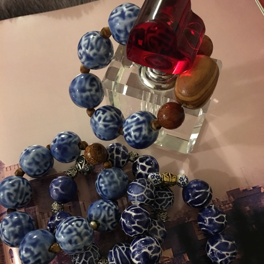 Blue beads!!