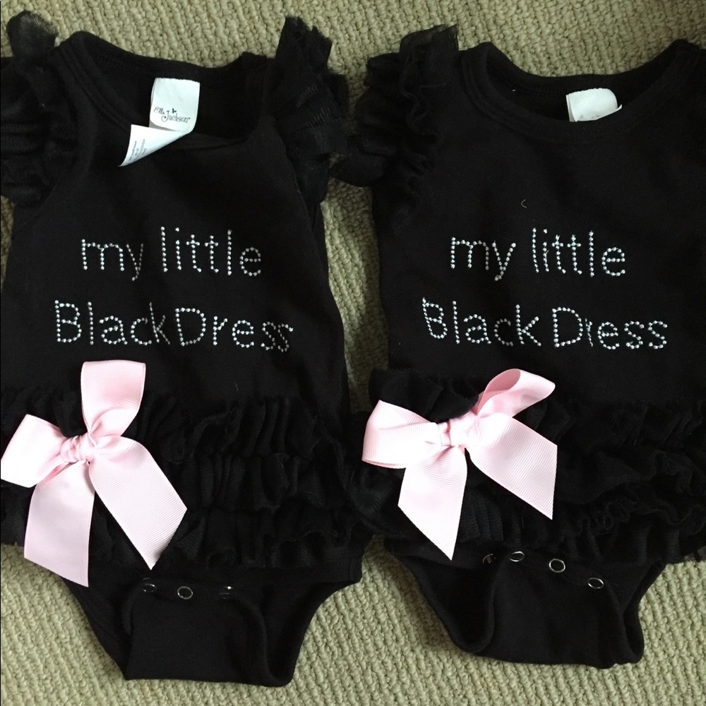 Baby girls' first LBD! So cute!
