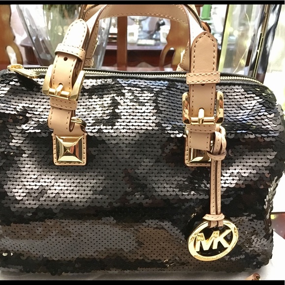 Michael Kors Sequin Satchel - Picture 2 of 6