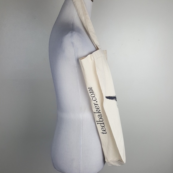 SOLD Ted Baker London canvas tote reusable bag - Picture 3 of 7