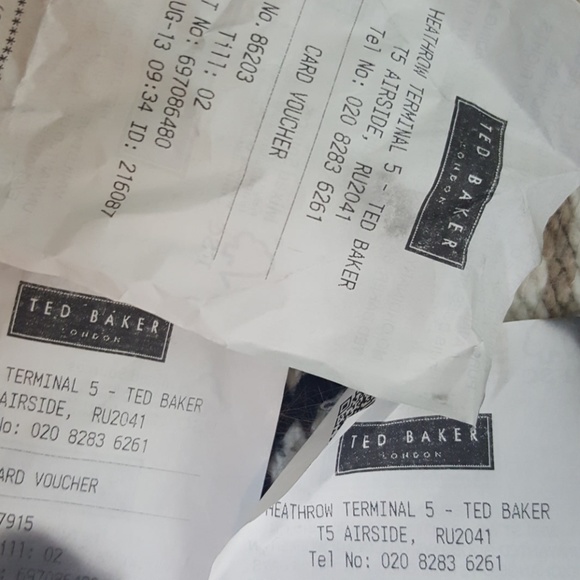 SOLD Ted Baker London canvas tote reusable bag - Picture 7 of 7