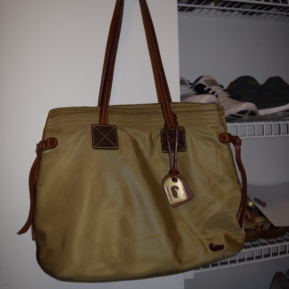 Vintage Nylon "Shopper" Dooney And Bourke Tote Bag