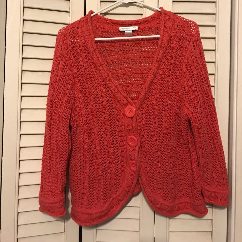 Crocheted Button Up Coverup