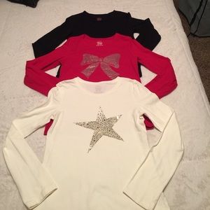 3 Faded Glory long sleeve shirts