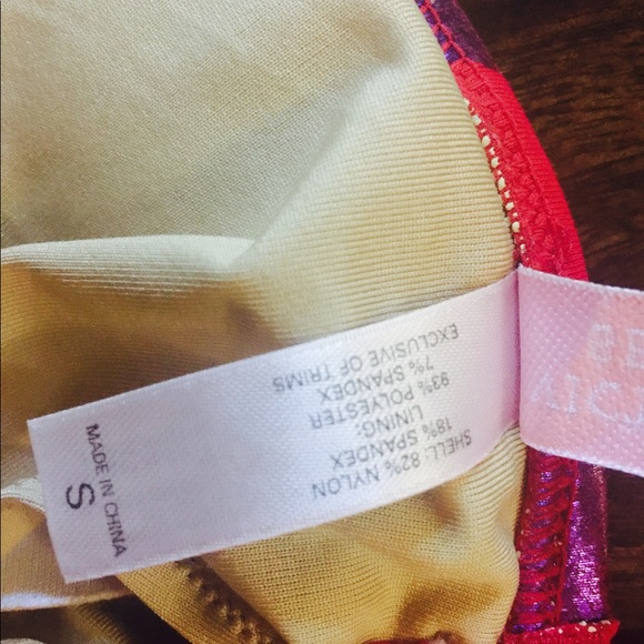 Victoria's Secret string  polkadot bikini top pink - Picture 6 of 8