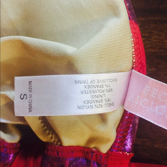 Victoria's Secret string  polkadot bikini top pink - Picture 7 of 8