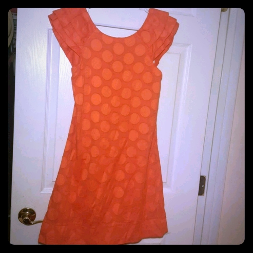 Orange Retro Dress by Rabbit Rabbit Rabbit sz10p! - Picture 4 of 6