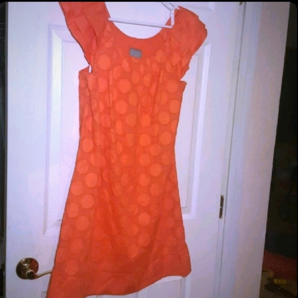 Orange Retro Dress by Rabbit Rabbit Rabbit sz10p!