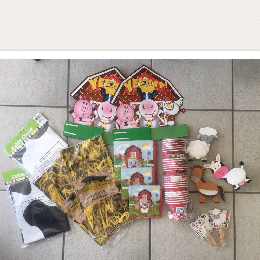 Barn farm animal party 🎉 decorations supplies