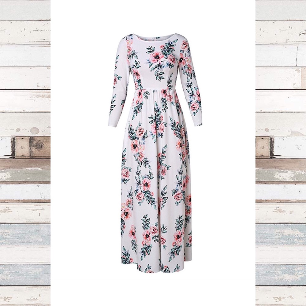 Long floral dress 👗 🌸