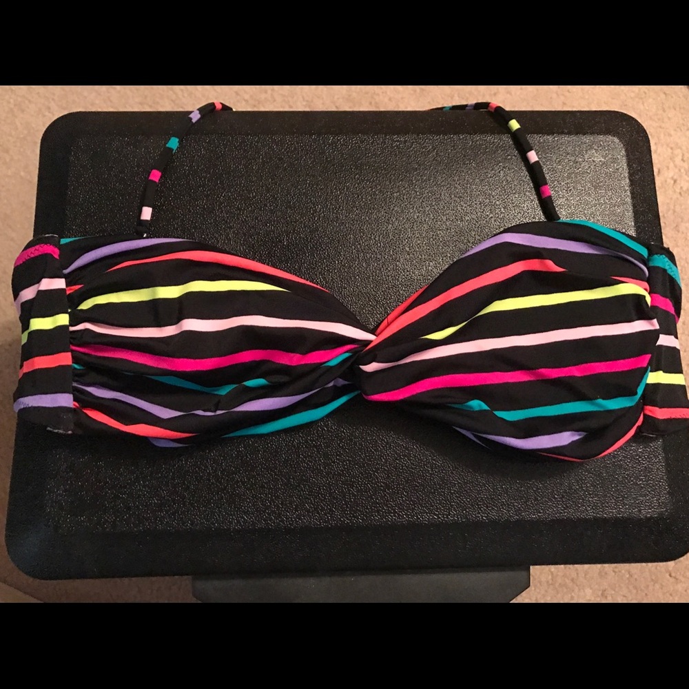 VS twist-front bandeau swim top