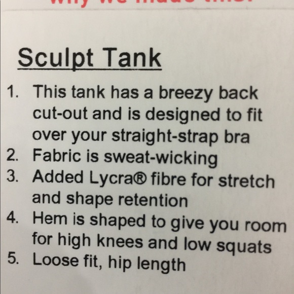 SOLD💕lululemon Sculpt Tank Sz 6 - Picture 5 of 5