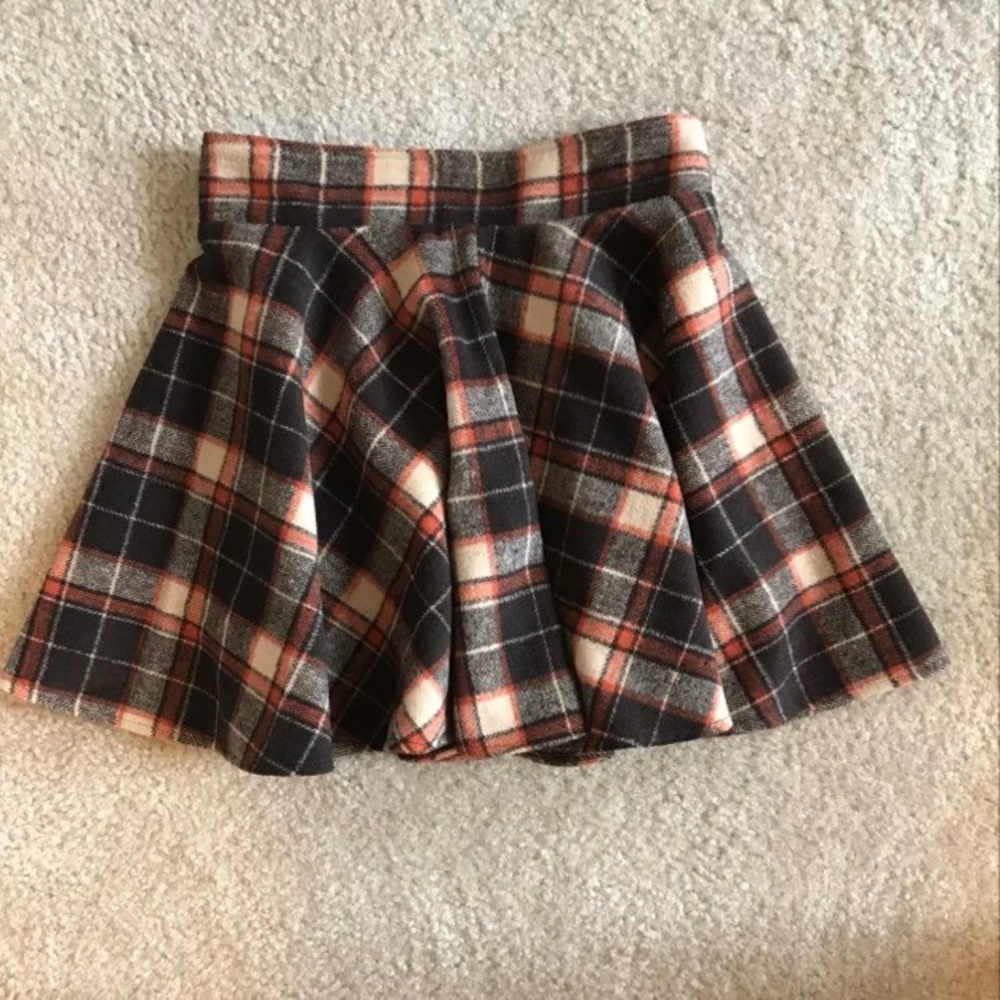 SOLD Flannel Plaid Skirt