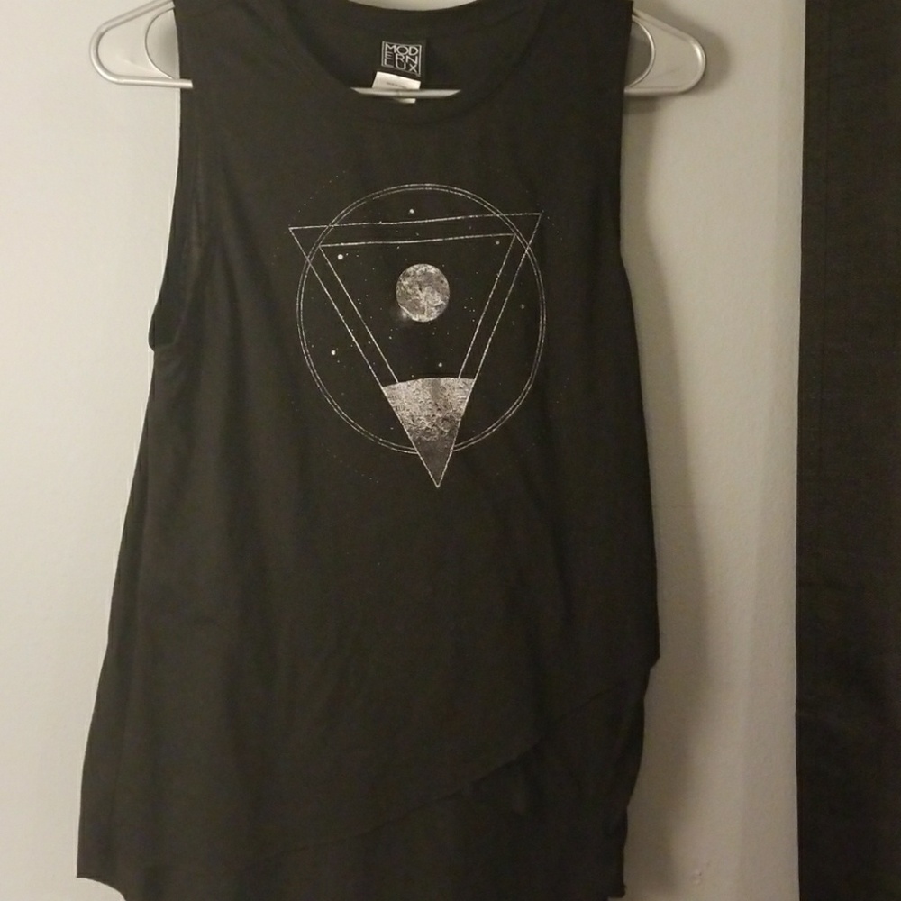 Women's black tank top