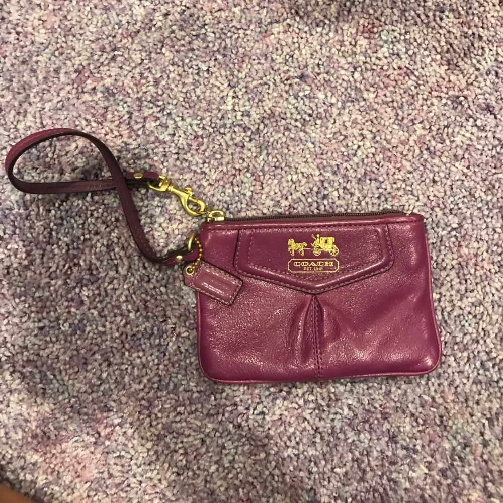 Mini Coach wristlet
