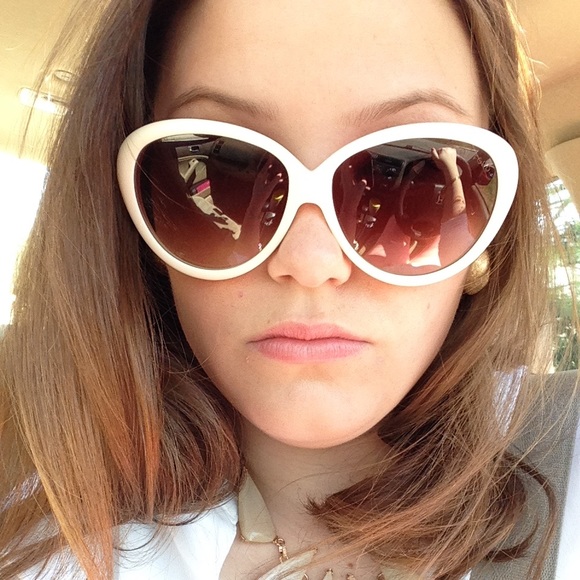 EUC Cream Tom Ford Sunglasses