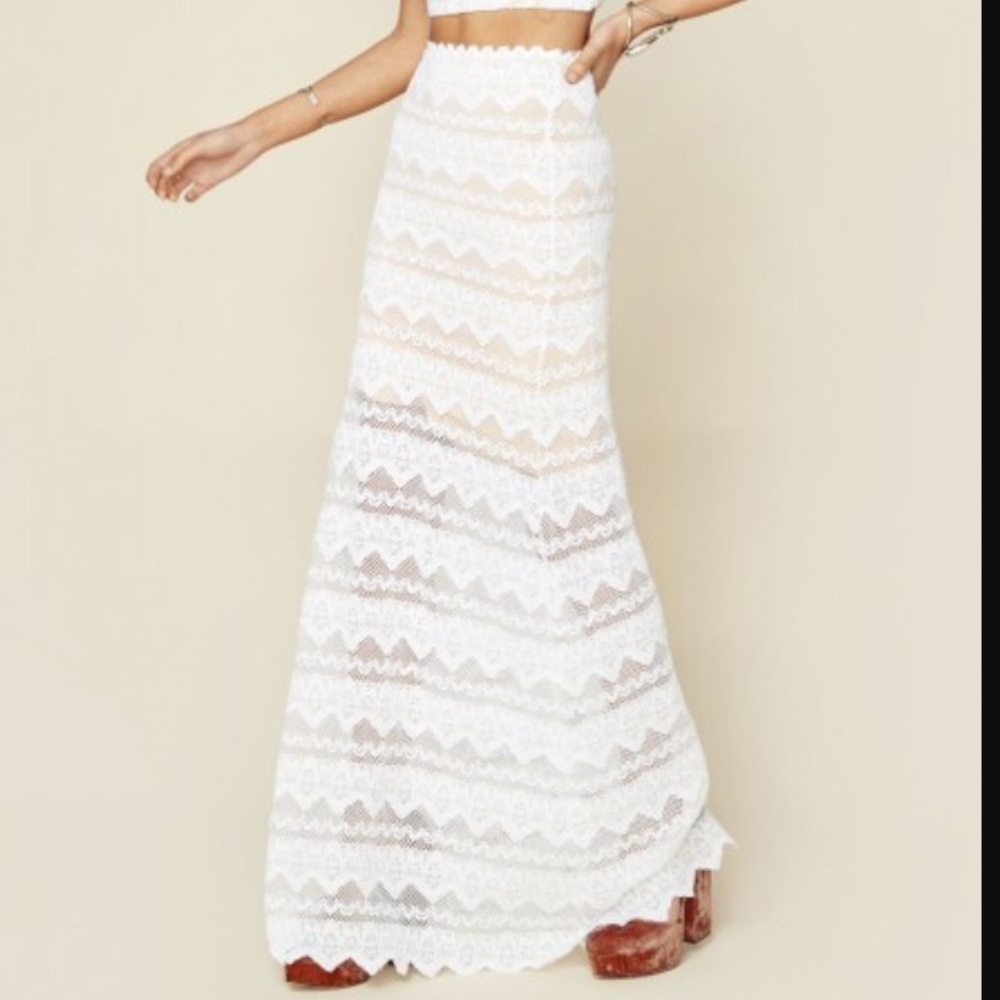 NWT Nightcap Sierra Lace Maxi Skirt