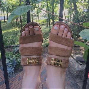 Chanel Tan Strap Sandals