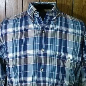 Gant Foxhunt Plaid Long Sleeve Shirt Men's Large