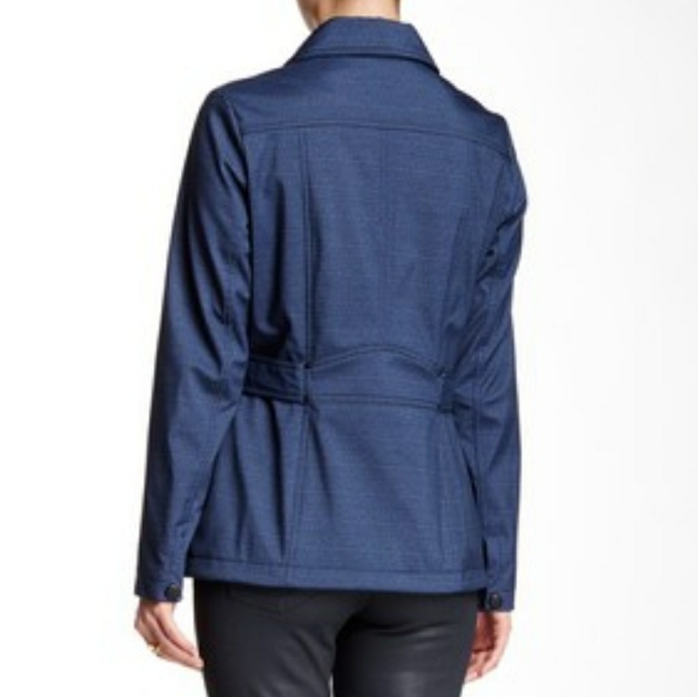 Kenneth Cole belted moto assymetric jacket - Picture 2 of 5