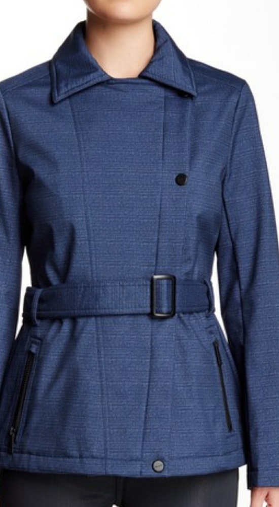 Kenneth Cole belted moto assymetric jacket - Picture 3 of 5