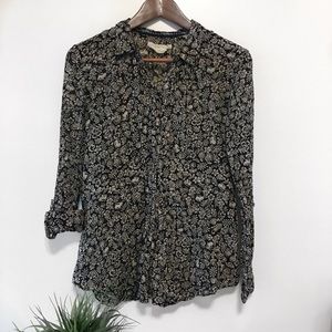 Anthropologie Hei Hei Lion Button Down Blouse