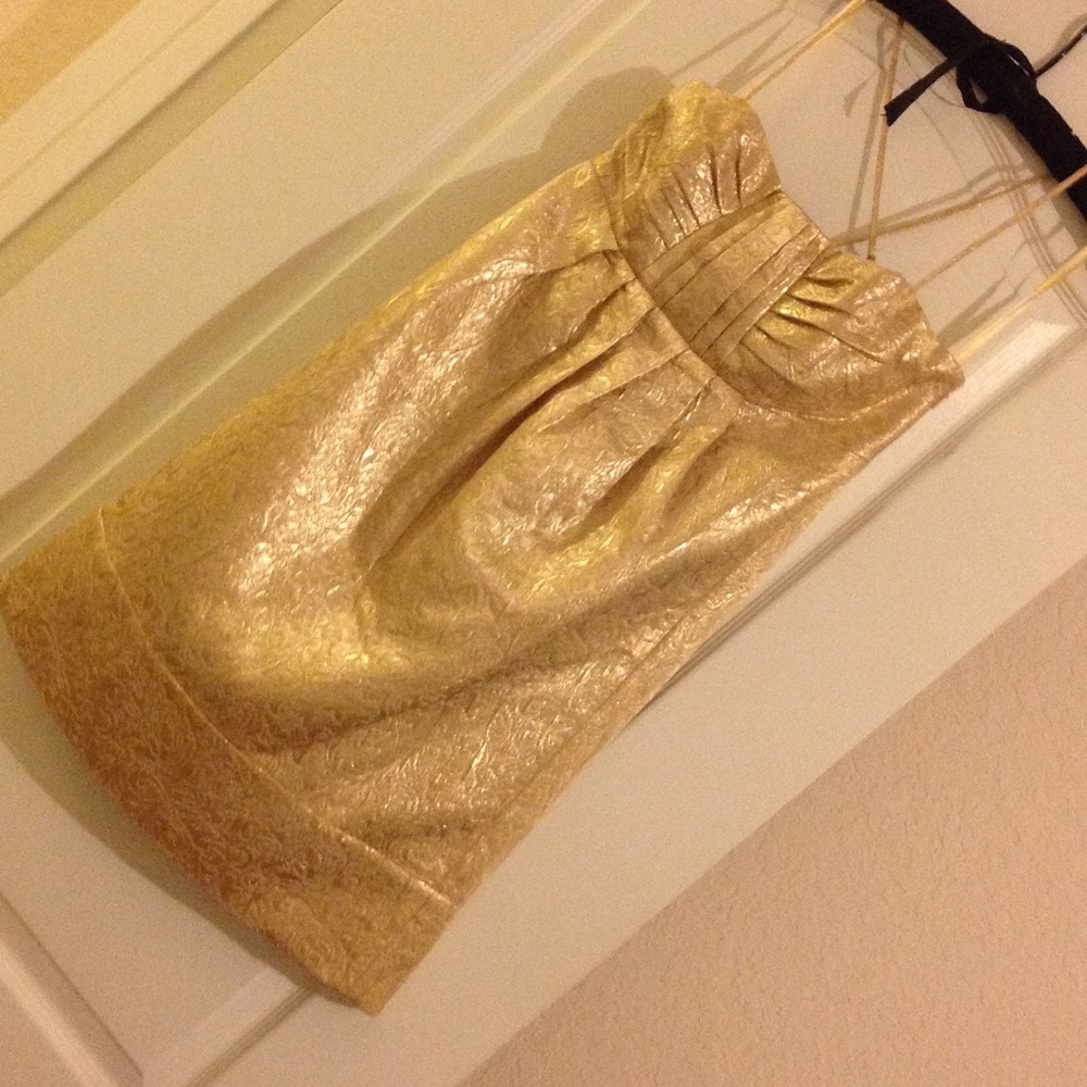 BCBG Gold Cocktail dress Size 8