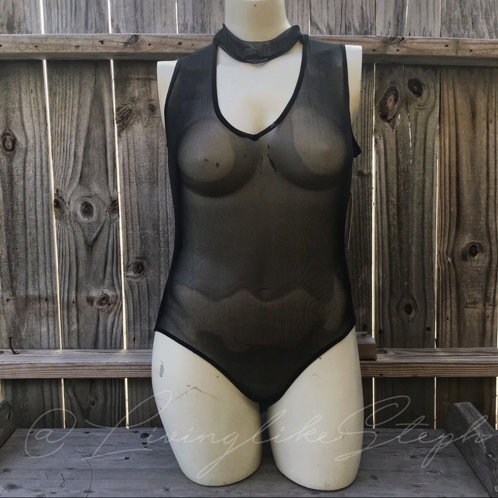 💎 Mesh Sleeveless Bodysuit 💎