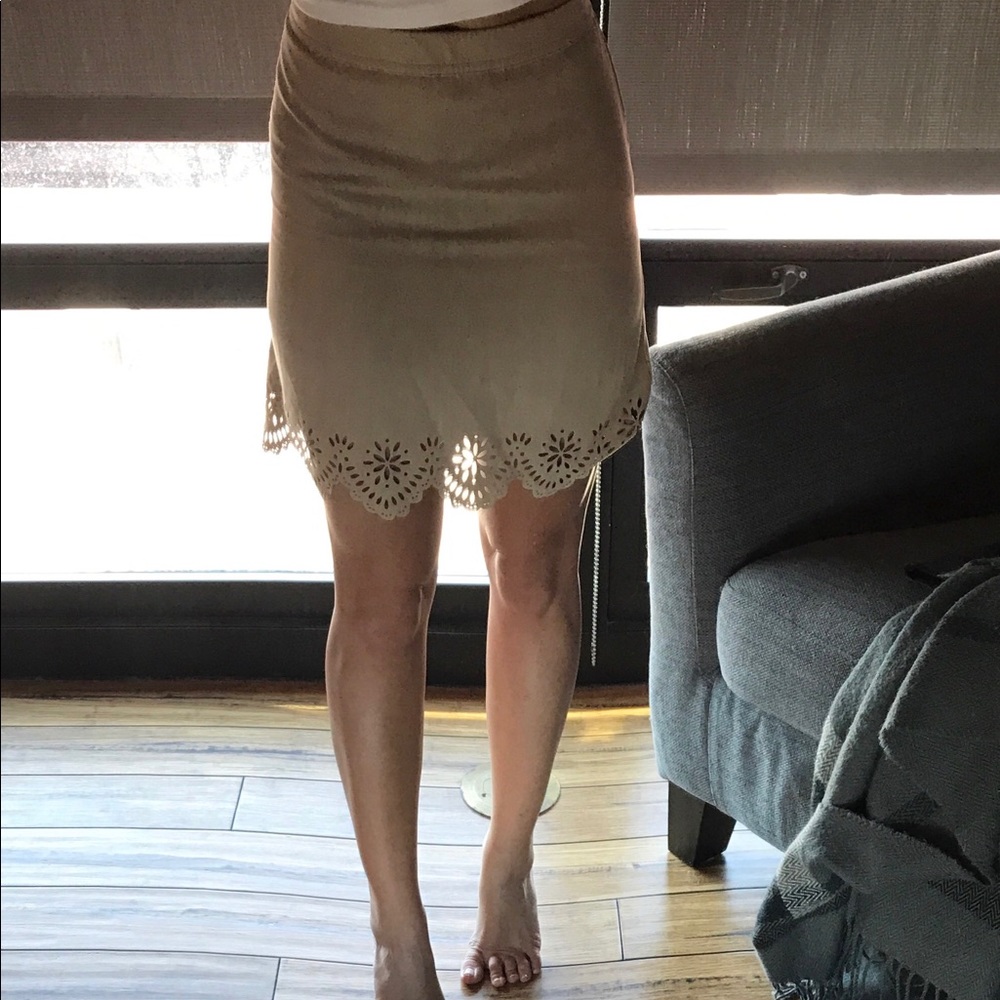 Hollister suede skirt