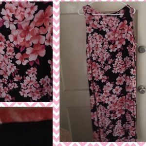 🌸Pretty in Pink🌺 XL Column sleeveless Maxi Dress