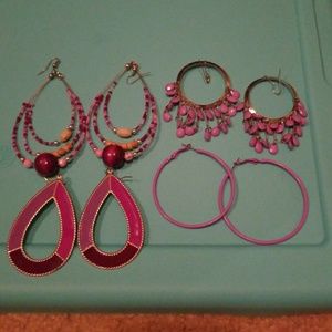 Assortment of Purple Earrings