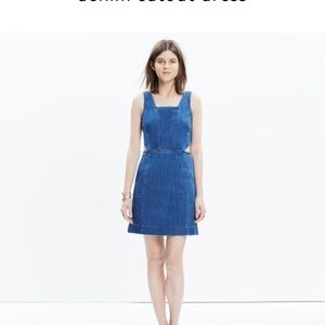Madewell denim cutout dress