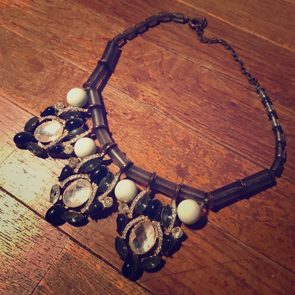 Black & gold Statement Necklace
