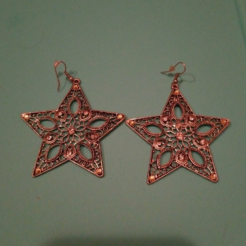 Silver Star Earrings