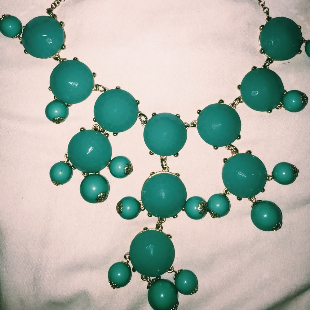 Aqua/Turquoise statement necklace
