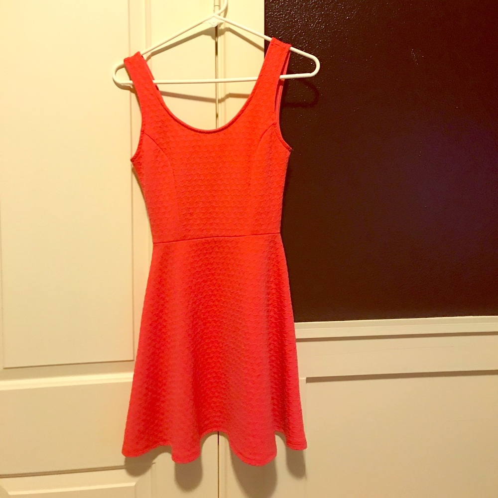 papaya coral dress