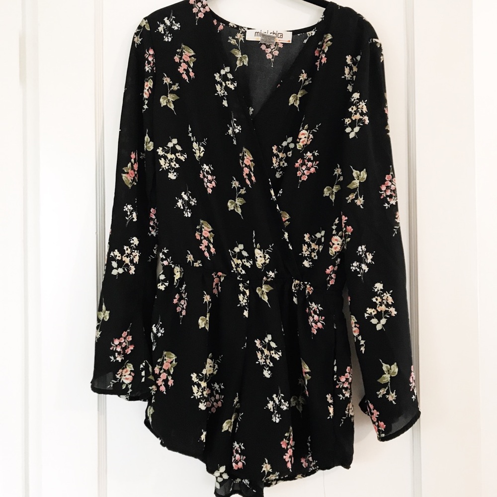 Floral Print Romper