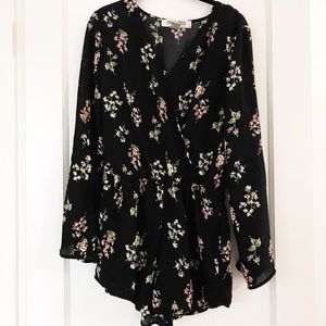 Floral Print Romper