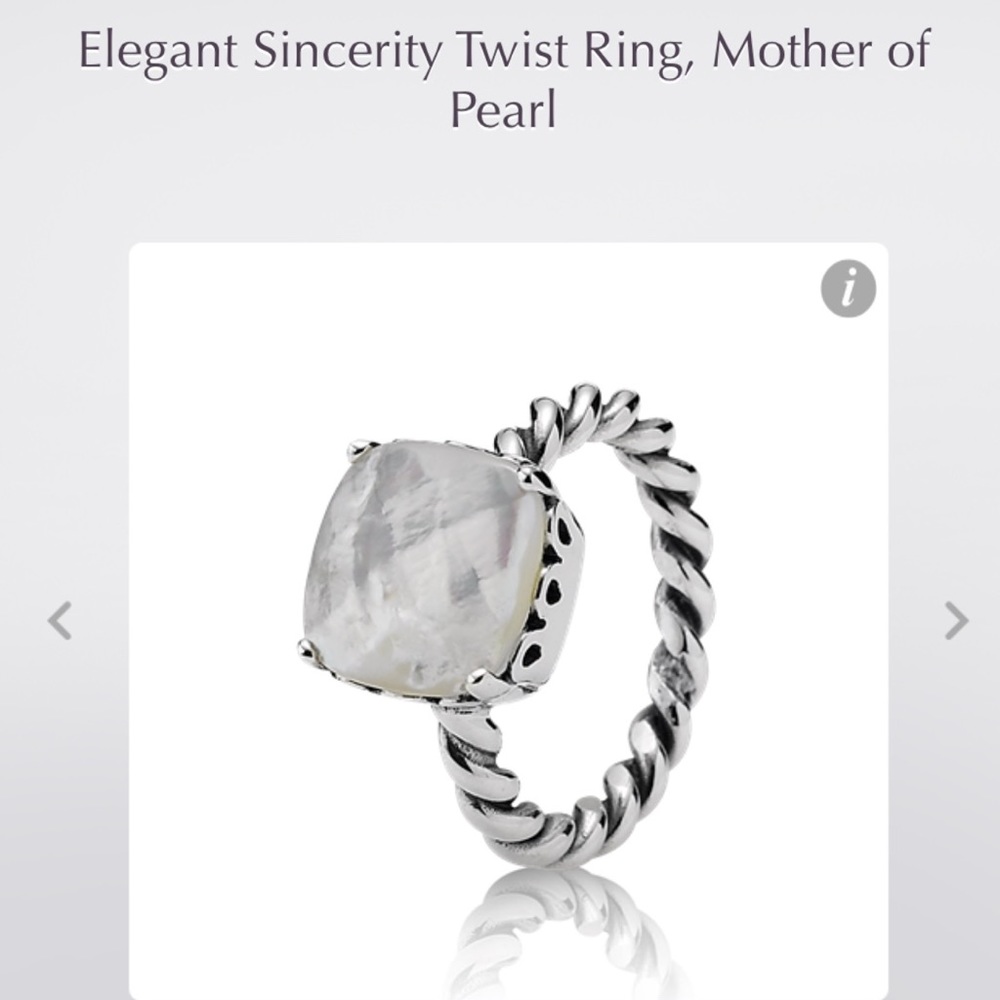 ***SOLD***Pandora Mother of Pearl Ring