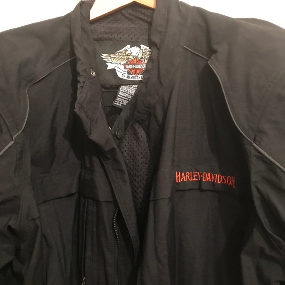 Harley Davidson jacket.