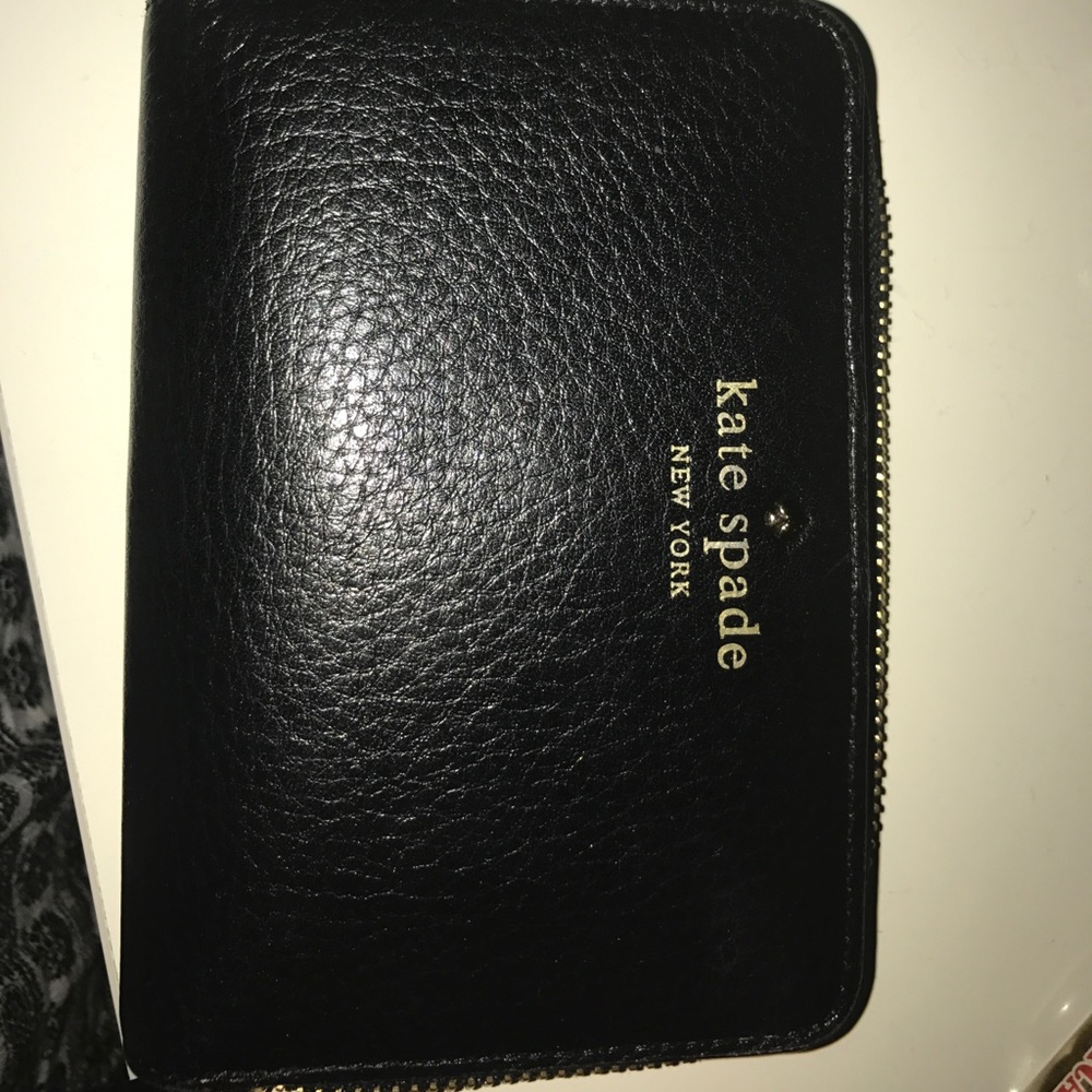 Black leather Kate Spade Wallet