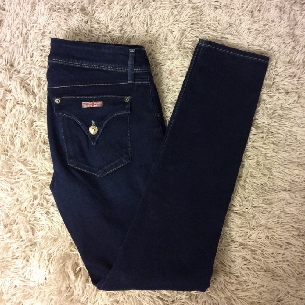 Hudson Colin flap skinny dark wash jeans size 29