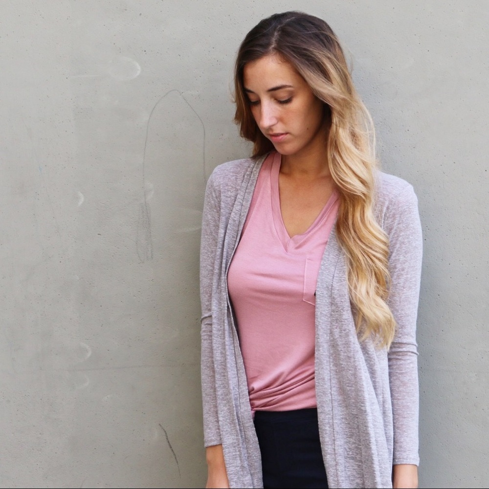 grey long cardigan - Picture 4 of 5
