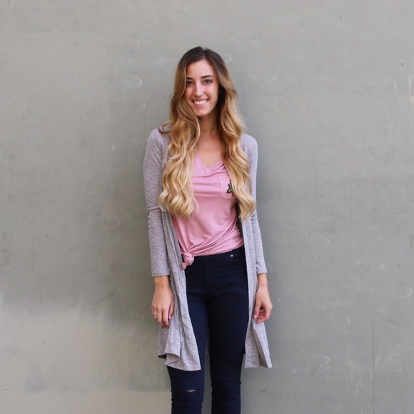 grey long cardigan - Picture 5 of 5